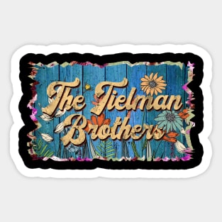 Vintage Brothers Name Flowers Limited Edition Classic Styles Sticker